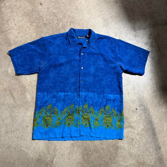 Y2K No Boundaries Short Sleeve Hawaiian Button Down Shirt - Picture 2 of 8